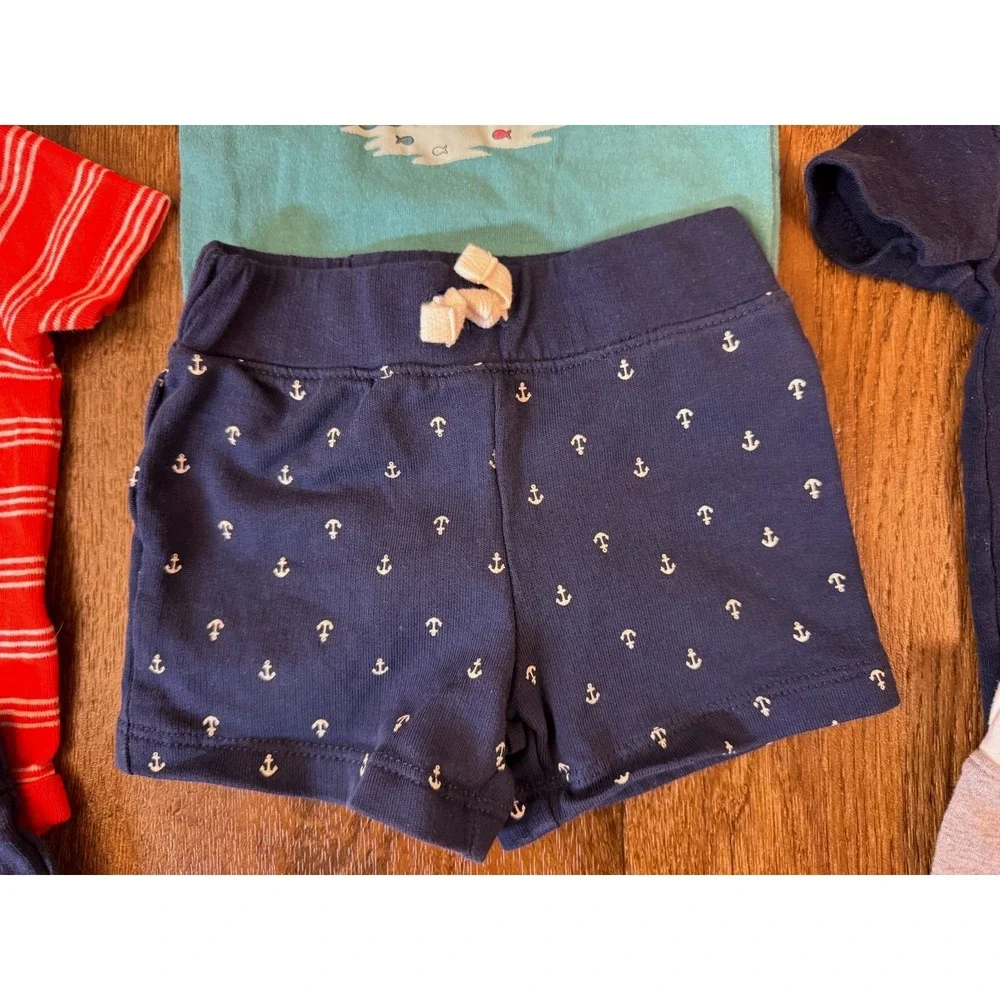 Carter's Boy 3 Months Summer Clothes Lot Outfits Shorts Shirts Bodysuits On Go - Picture 9 of 13